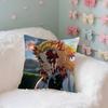 Cool K-Kyoujurou Rengoku Case Plush Fabric Soft Pillowcase Double Sided Print Cushion Cover Household Gifts