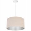 Hanging Lamp, Ceiling Chandelier, Chrome, Velvet Lampshade