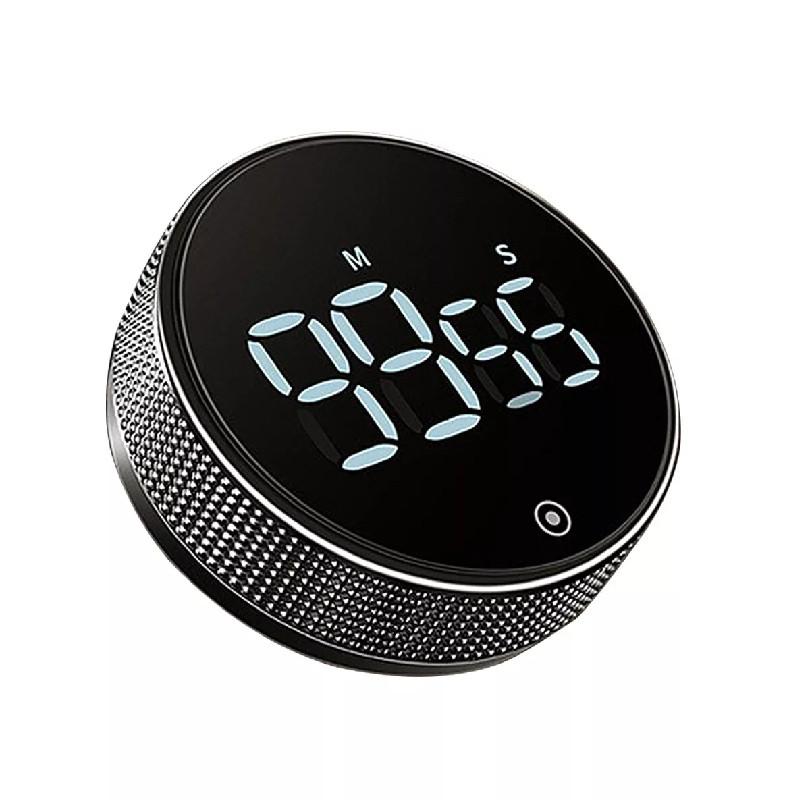 

Цифровой светодиодный магнитный будильник с обратным отсчетом, секундомер для учебы, кухонный таймер для готовки чёрный