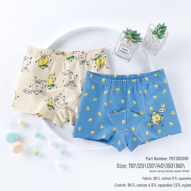 Boys' Pure Cotton & Modal Breathable Boxer Briefs, Sweat-Wicking, 50-Pack, Available In Small, Medium, Large