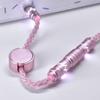 ATTACK SHARK C07 8Khz Coiled CNC Aluminum Alloy Magnetic Single Crystal Antenna Pink Cable, RGB, Processing, Nameplate, USB-C Type-C, 8-Core Copper,