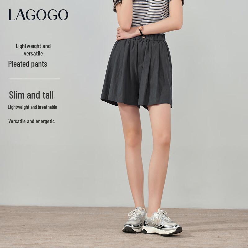 LAGOGO Pleated Wide-Leg Pant Skirt XL
