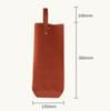Luxury Customizable Red Wine Leather Gift Bag for Single Bottle