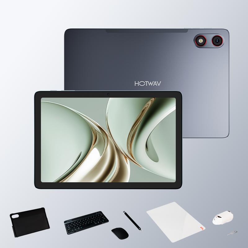 HOTWAV Pad 13, Android 16 Tablet, 10,1“FHD, 12GB(4+8GB )+128GB, 6580 mAh Batterij, 4G Dual SIM Slimme Tablet, 5MP+13MP, Octa-Core, Wi-Fi 5, Type-C Poort, GPS 4GB+128GB