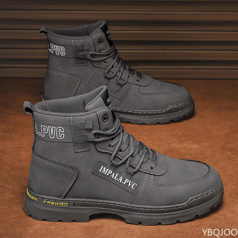 

Men Summer Spring Autumn Casual Outdoor Sports Boots Comfortable Fashionable New Casual Versatile anti slip work shoes high top minimalist 39