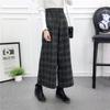 Wollene Weite Hosen für Damen Herbst Winter Neuer Stil Mode Hohe Taille Locker Koreanischer Stil Schlank Gerade Gekürzte Hosen