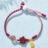 able Hand-woven Bracelet Lucky Peach Blossom Bracelet Women's Exquisite High-end Adjustable Girl Gift Accessories