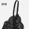 2 Pcs/Set Bra Panties Set Lace Uo Bow knot See through Lace V Neck Spaghetti Strap Three Point Pornographic Lady Underwear Suit