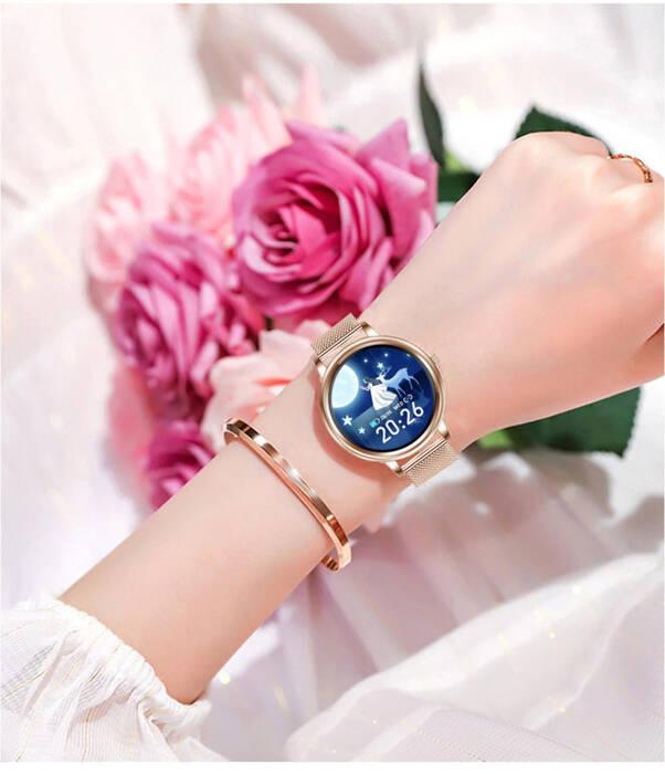 Smartwatch Damski Pacific 27-4 - Ciśnieniomierz (Sy022D)