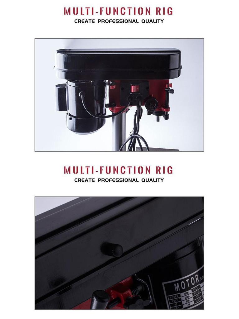 Hengxin 13mm 5-Speed Bench Drill, 350W Copper Motor for Stainless Steel Drilling