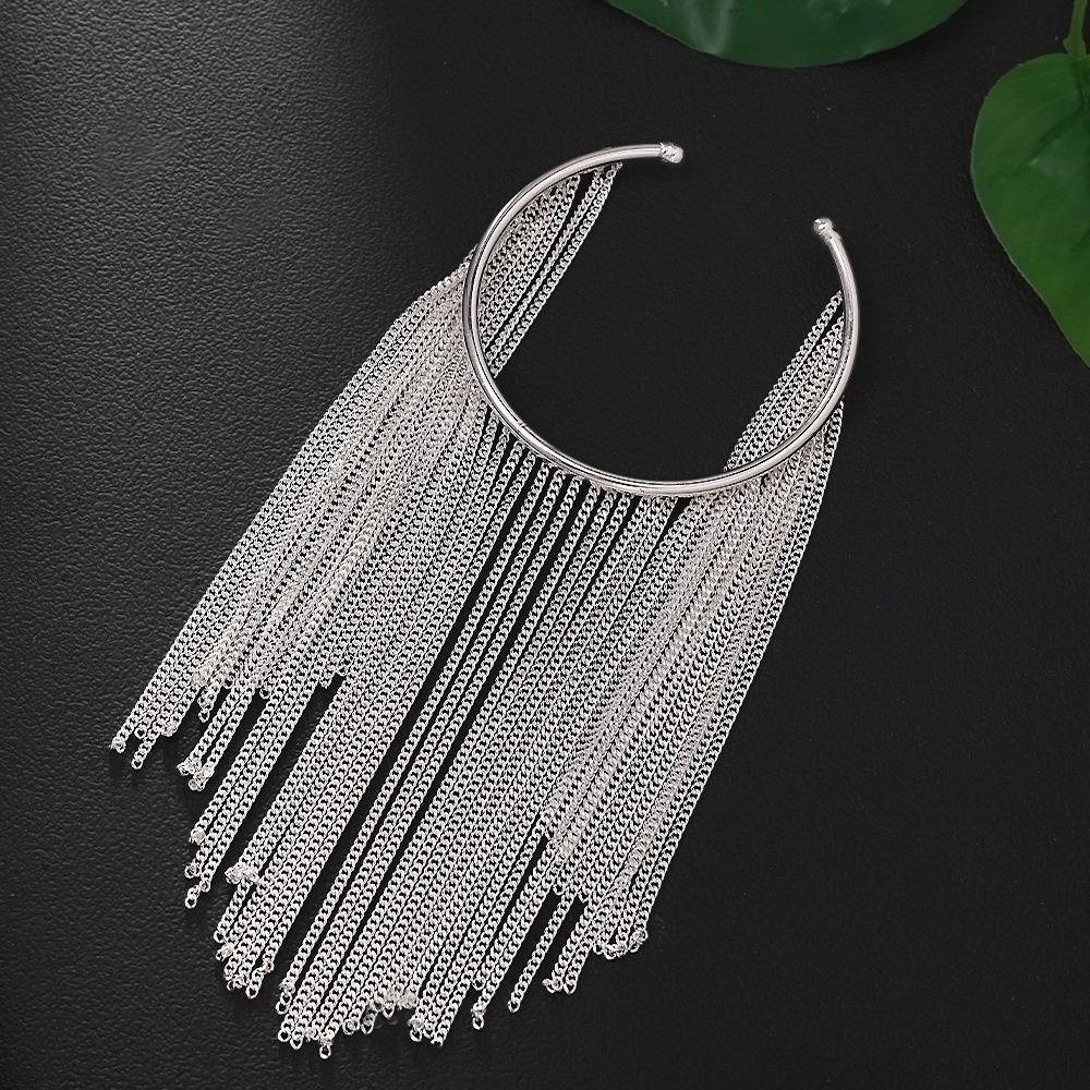 Adjustable Tassels Armband Exquisite Open Upper Arm Chain Fashion Fringe Arm Cuff Bangle Party