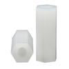 Black & White M2 Nylon Hexagonal Double-Through Standoff Spacer for PC Board Support
