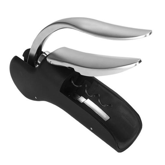 Wine Bottle Opener Vertical Lever Corkscrew Ergonomic Handle Non-Slip Multifunctional Quick Open Beverages Bottle Tool Home Bar Supplies