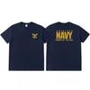 US-Marine (MARINE) Kurzärmeliges Herren-T-Shirt für Militär-Enthusiasten, Akademie, Körpertraining und Outdoor, weiches Baumwollgewebe, vielseitig für den täglichen Look