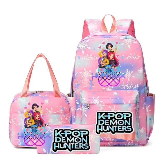 3-teiliges Schulrucksack-Set für Schüler Große Kapazität Oxford-Stoff Schultasche mit Schultergurt und Federmäppchen