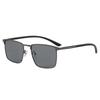 Polarized Sunglasses Metal Square-Frame UV400 Shades Eyewear for Men and Women Retro Brand Designer Trendy Driving Sun Glasses