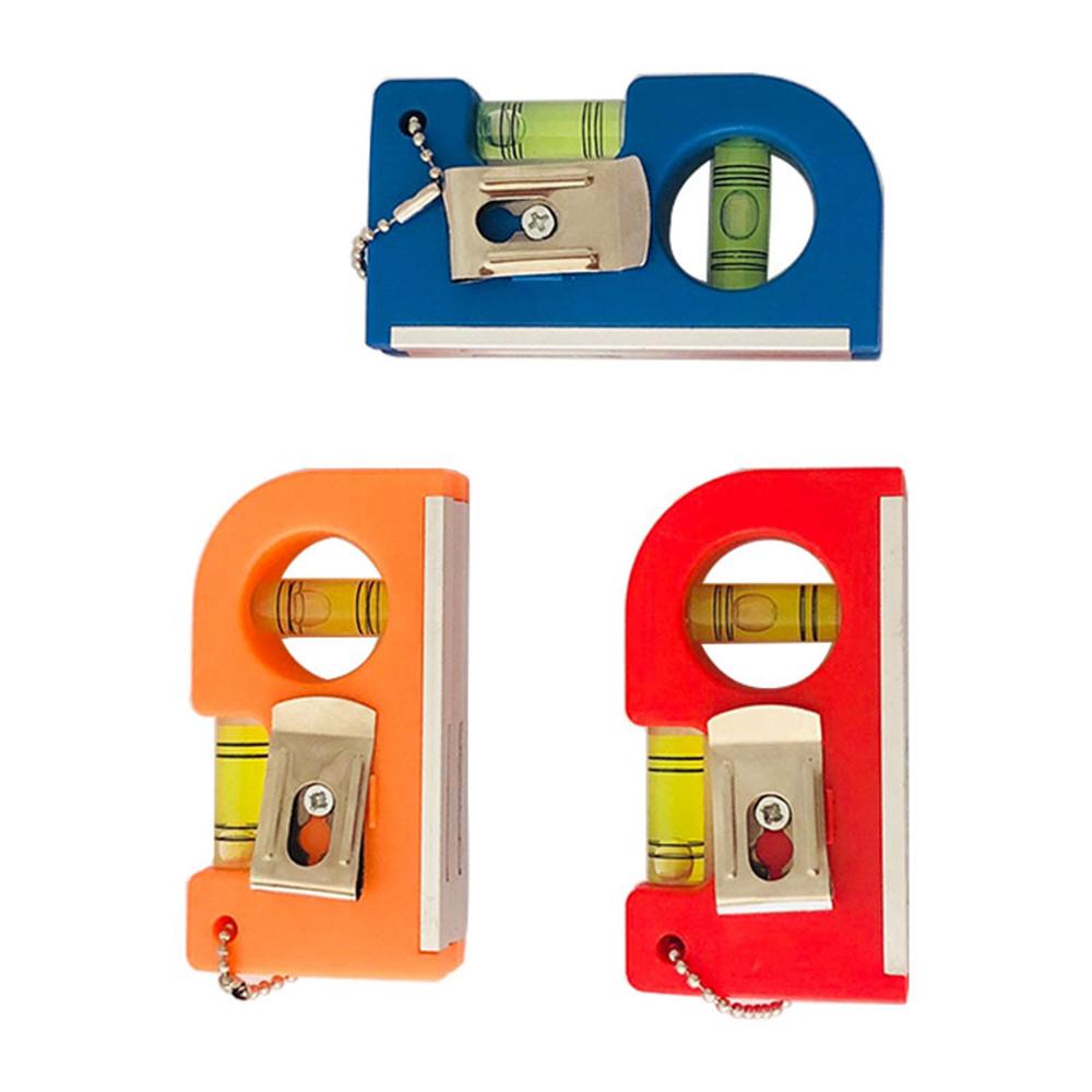 Pocket Spirit Level Bubble 2 Bubble Spirit Leveler With Magnet Base Horizontal Ruler Portable Level Ruler Magnetic ABS Shell