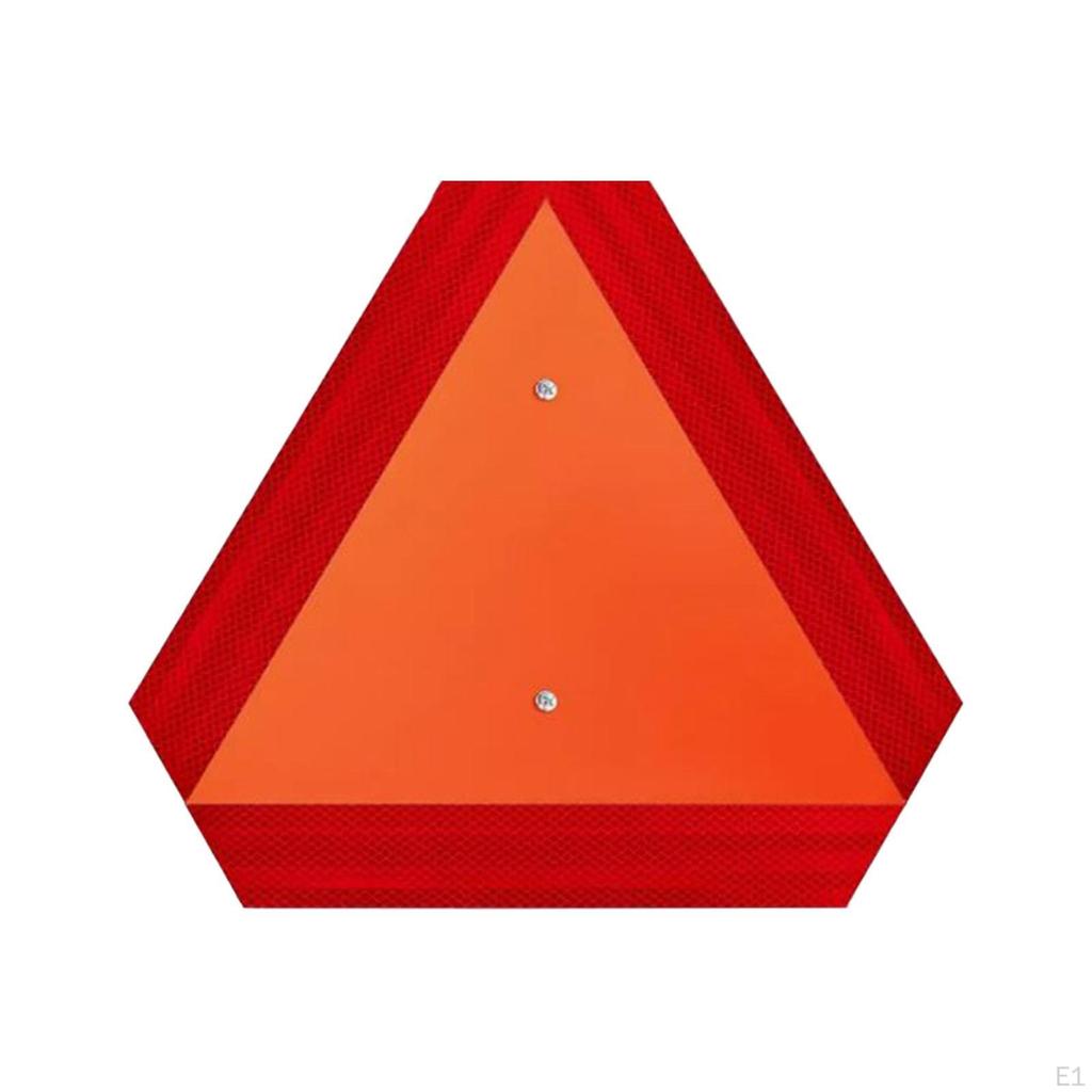 Langsamfahrendes Fahrzeug Schild Zubehör mit Montagehalterung für Traktor Aluminium Professionell