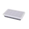 ZISIZ 15-Grid Silicone Ice Cube Tray with Lid