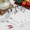 Stainless Steel Cooking Spatula And Soup Ladle With Hightemperature Resistance For Kitchen Use