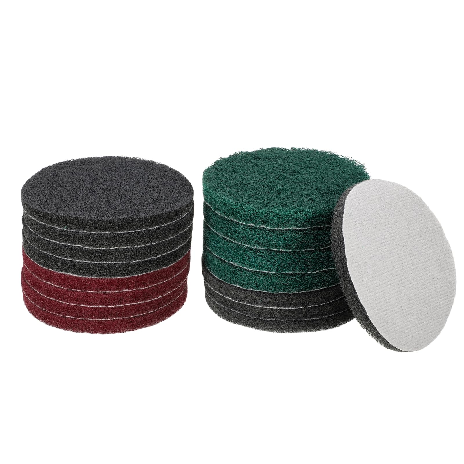 

uxcell 4 шт. губки для чистки 180 400 800 1200 грит дрель силовая щетка диски для кондиционирования поверхности с петлей и крючком диски для шлифовки дрелью губки для чистки