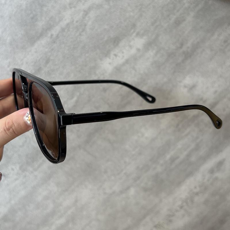 3pcs New Simple Style Square Sunglasses Vintage Large Frame Multi Color UV400 Eyeglasses Outdoor Personalized Glasses Unisex