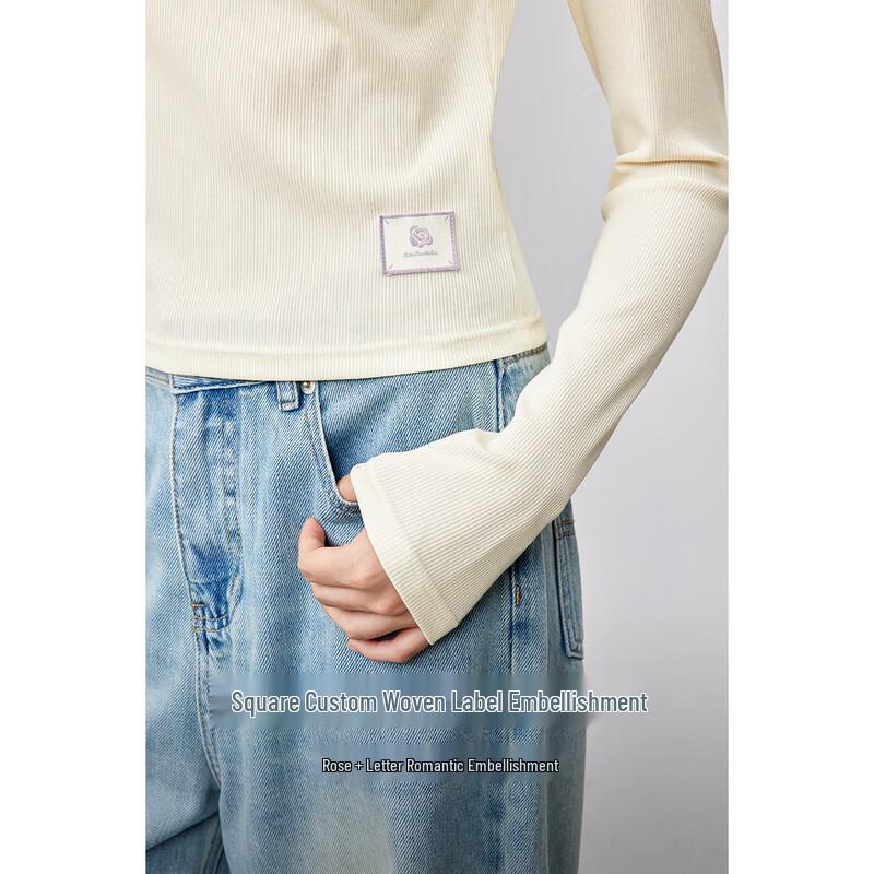 Women s Slim-Fit U-Neck Long Sleeve Base Layer Top L