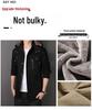 Men's Mid-Length Fleece-Lined Windbreaker: Warm Thick Cotton-Padded Hooded Jacket for Autumn & Winter