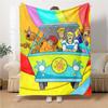 1Pc Scoobydoo Mystery Machine Blanket For Couch Bed Plush Cozy Fuzzy Blanket Super Soft Warm Blankets For Fall And Winter 0918155