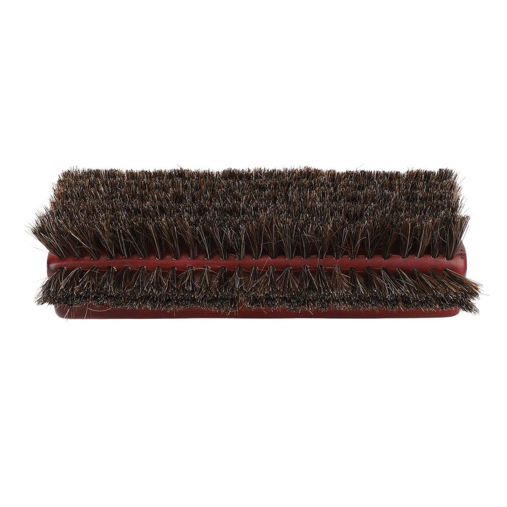 Pool Table Brush Wood Horse Hair 3 Sided Billiards Brush Cleaner for Cleaning Pool Tables Corner Edges Burgundy