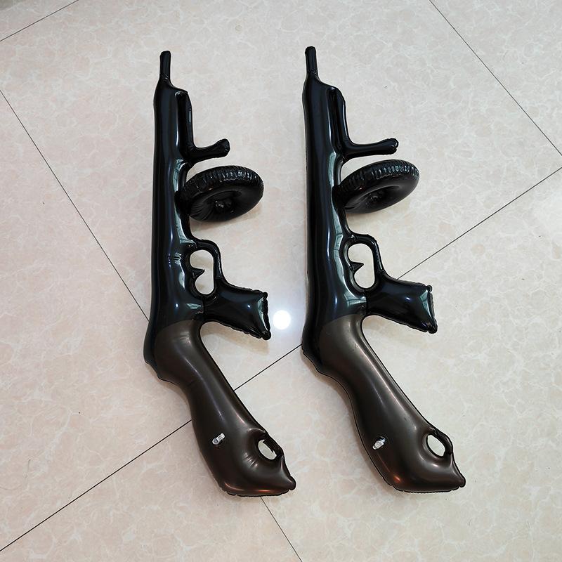 Pvc Halloween Inflatable Machine Gun Children'S Toy Role-Playing Birthday Party Game Props Inflatable Gun Simulation Weapon Gun