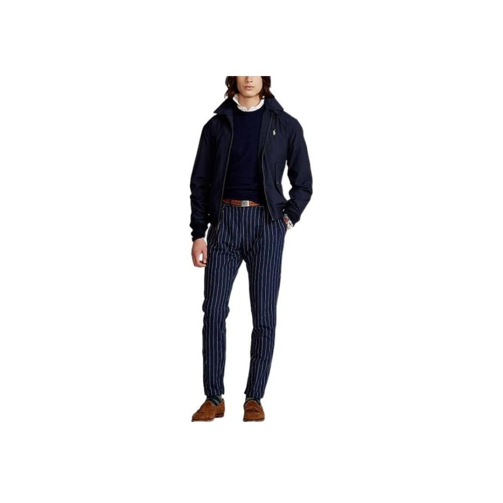 Polo Ralph Lauren Solid Logo Embroidered Jacket Men Jackets Navy-Blue 710832229-001