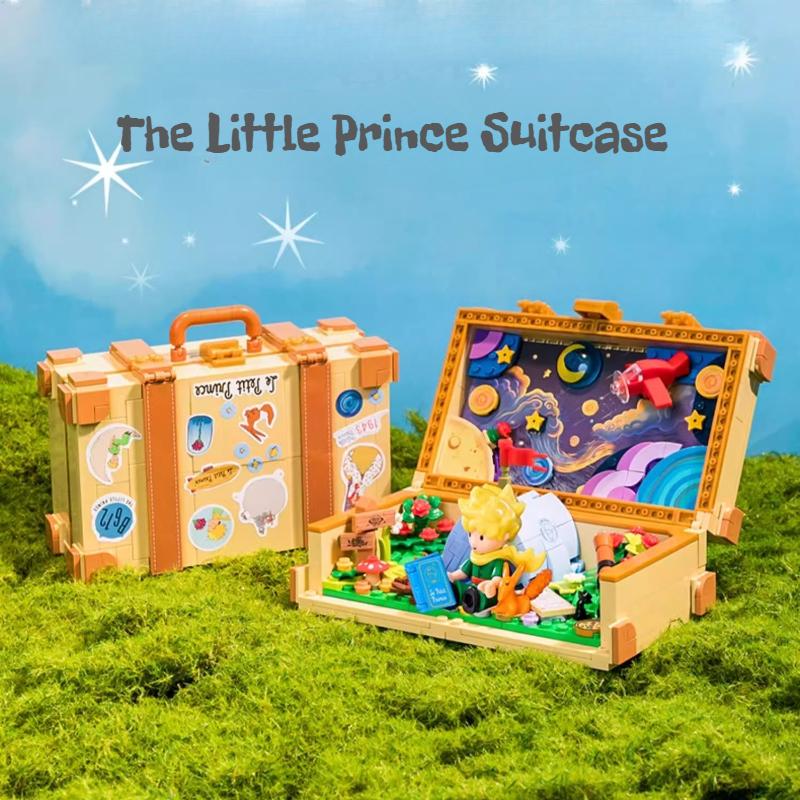 The Little Prince 80Th Anniversary Classic Suitcase Building Blocks Puzzle Assembly Toys Children'S Anime Gift Building Blocks