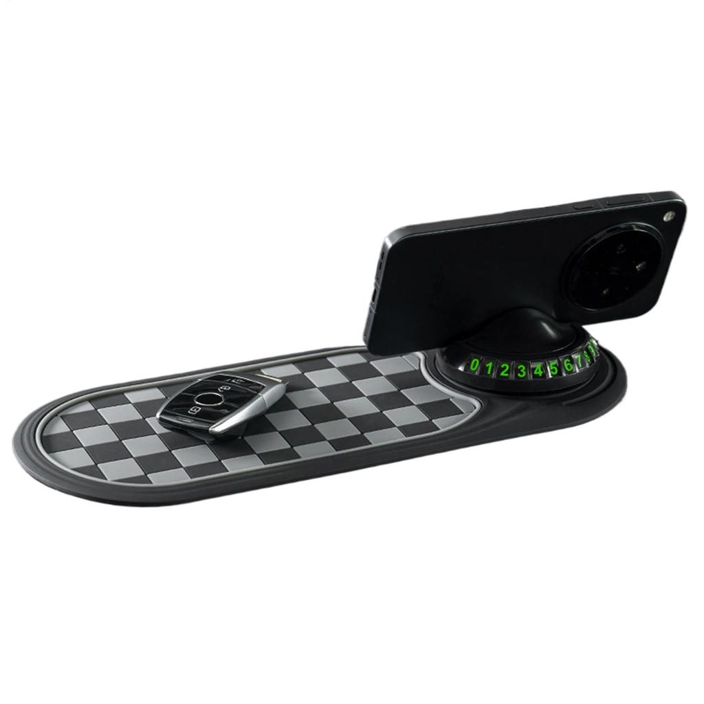 Anti Slip Mat for Car Organizer Pad Phone Stand with Parking Number for Car Dashboard Interior auto Navigation Electronics Keys