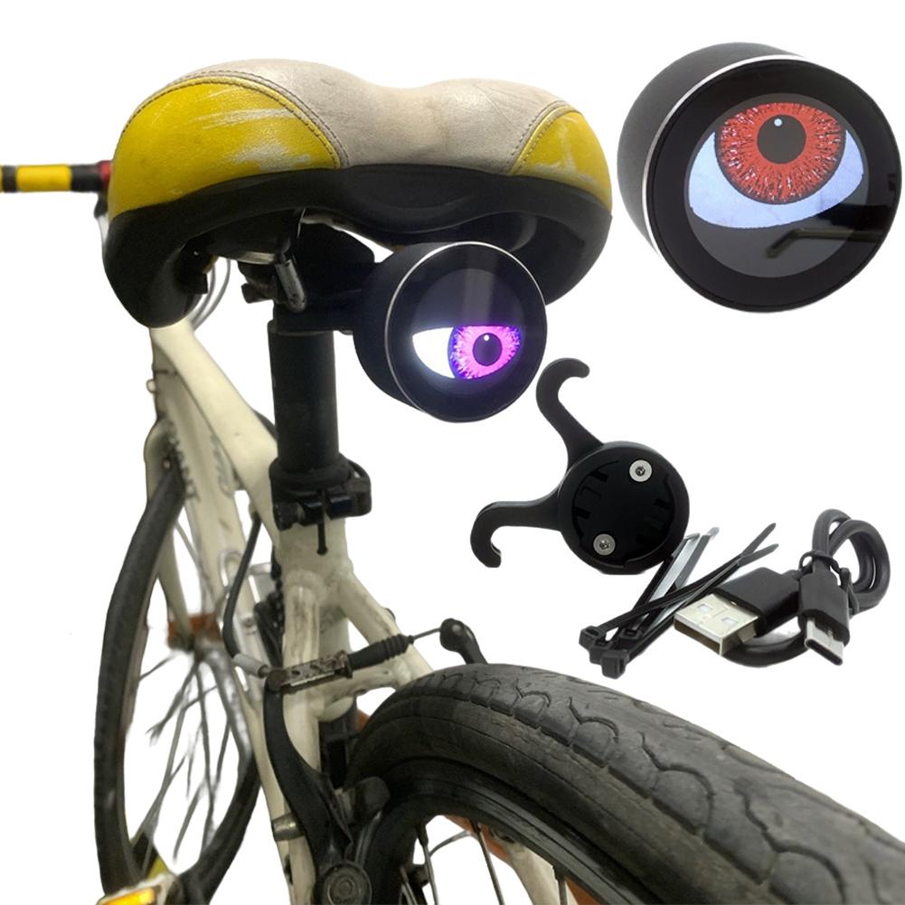 Demon Evil Eye Headlights Dynamic LED Devil Eyes Light 3 Modes Control Bicycle Headlight Rechargeable for Bicycle and Motorcycle