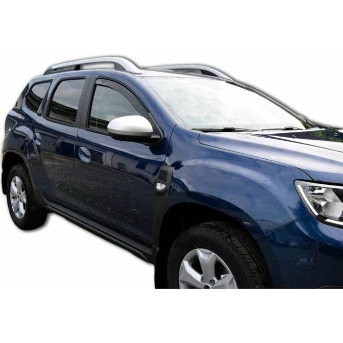 Air Deflectors - J&J AUTOMOTIVE - Dacia Duster 2 - Smoked - Easy Installation - Reinforced Acrylic