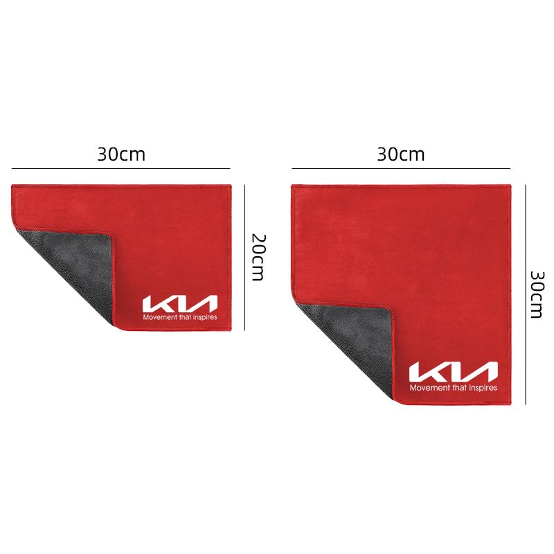 Car Interior Cleaning Soft Brush With Car Wash Towel Microfiber Cleaning Rag Cloth For KIA Rio Ceed Sportage Cerato Soul Sorento zpjm80