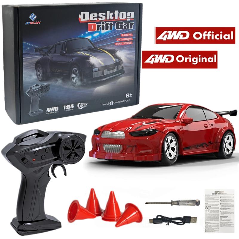 4WD Racing 1:43 or 1:64 RC Electric Drift Car Radio Full Proportional Remote Control RC Drift Car Toys Gifts for Kids and Adults