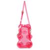 PVC Transparenter Rucksack Bonbonfarbe Y2K Umhängetasche Niedliche Bärenform für Teenager-Mädchen Schule und Täglichen Gebrauch