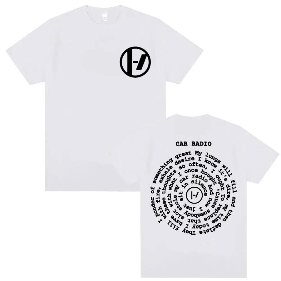 Trendy Hip Hop Twenty One Pilots T-shirt Men's Women's Short Sleeve Rapper Punk Street Harajuku Y2k T-shirts Oversized Top Tee