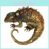 Vintage Lizard Animal With Zinc Alloy Decor For Women And Men