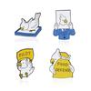 Whimsical White Dove Brooch: Playful, Proud, and Protective Cartoon Accessory
