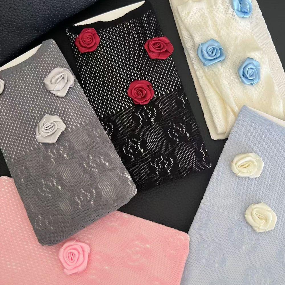 Multicolor Roos Net Sokken Balletcore Kuit Sokken Veelzijdige Dames Sokken Lente Zomer