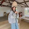 Spring Autumn Hooded Cropped Windbreaker Coat Women Design Casual Loose Jacket Top