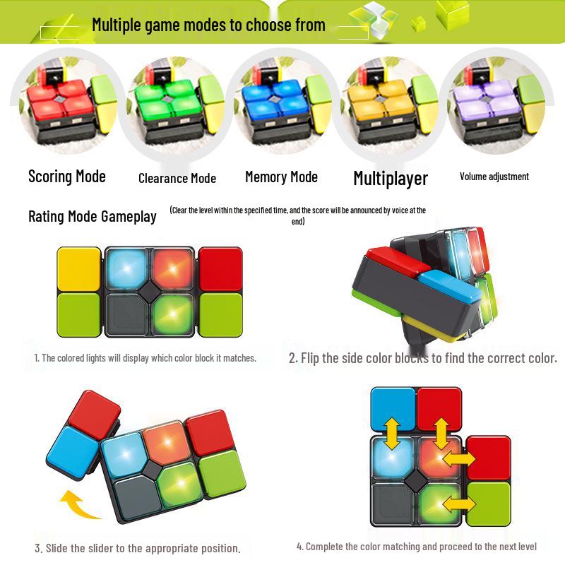 Versatile Music Cube Children's Educational Toy: Multifunctional Brain Teaser with Lights - Perfect Gift for Boys