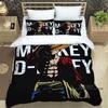 ONE PIECECartoon Monkey D. Luffy Bedding Set (duvet Cover and Pillowcases), Extra-large/large Size, Machine Washable, a Holiday