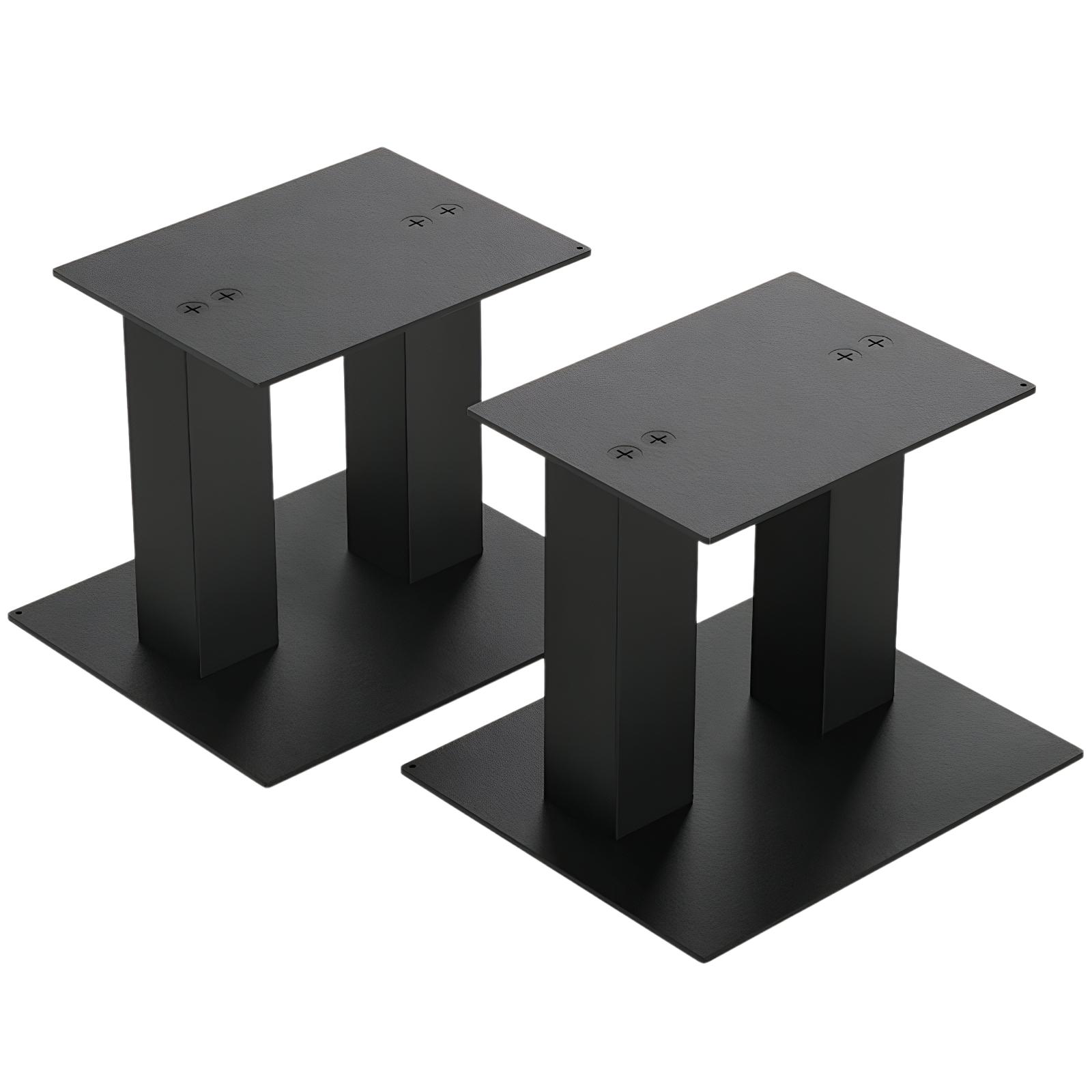 2Pcs Desktop Speaker Stands Iron Studio Monitor Shelf Up To 25Lb Universal Speaker Stands Desktop Monitor Speaker Rack for Home