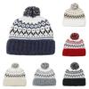 Ladies' Geometric Diamond Knitted Hat, Big Head Circumference Knitted Hat