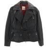THE BRITISH MILLERAI Traitement de revêtement Veste double fermeture éclair 36 noir Femme Occasion