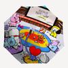 1pc BT21 Characters Outdoor Umbrella - Automatic Opening/Closing - Portable 3-Fold Design - 8-Rib Iron Frame - Perfect Gift for Fans, Travelers,